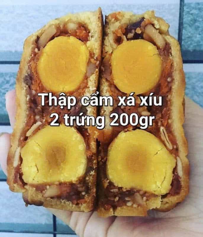 Bánh Trung Thu tươi - Thập cẩm Xá xíu 250gam 2 trứng
