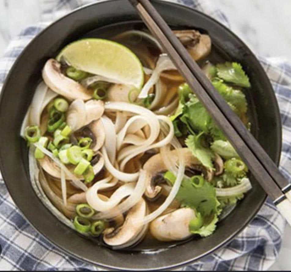 Vegan - Phở - Rice Noodle soup - Mushroom